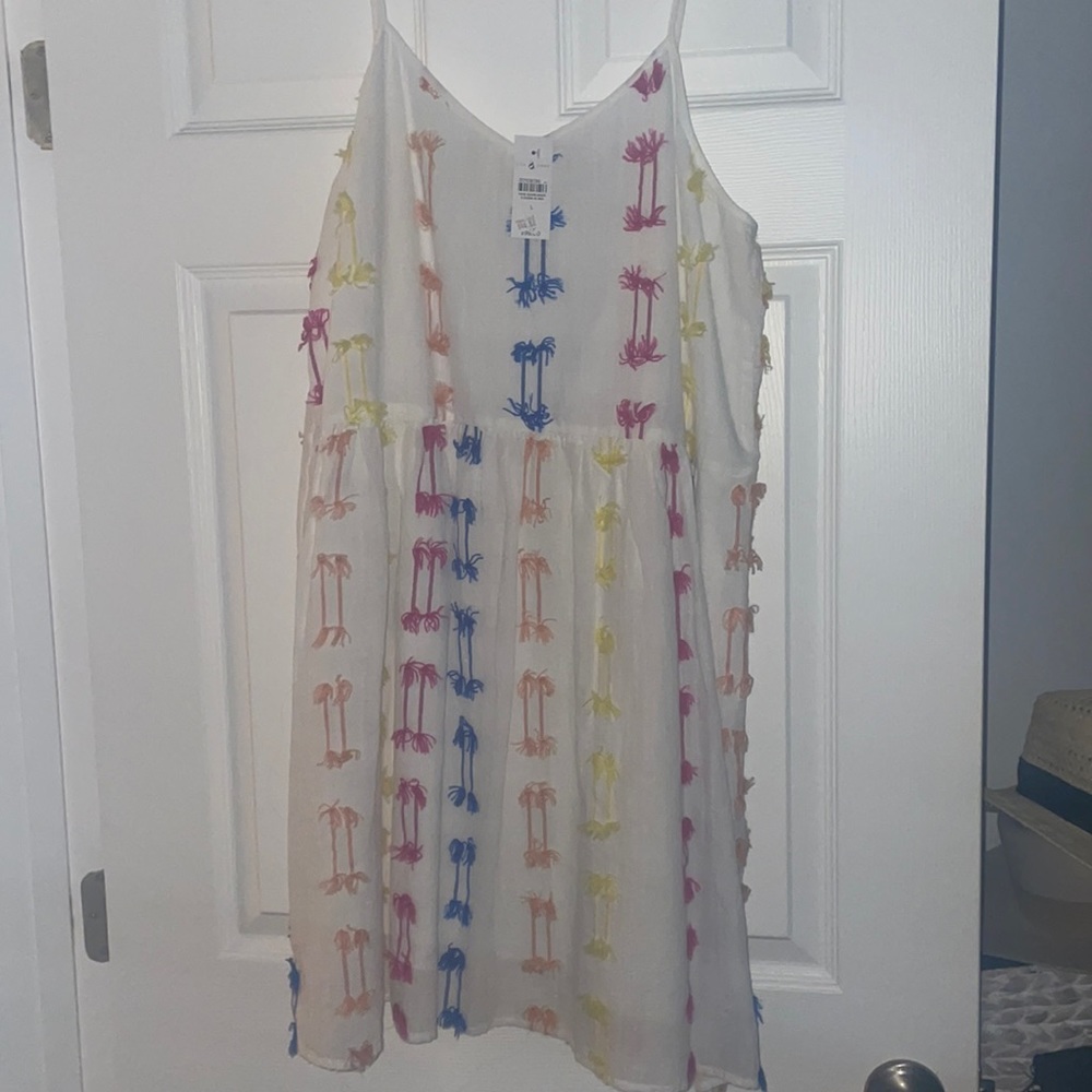 NWT LOU AND GREY (Loft) Pop of color dress